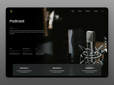 Podcast UI branding clear cleardesign design new ui uiux ux web websites