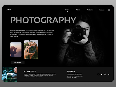 Photographer Web branding design new newdesign online ui uiux ux web website