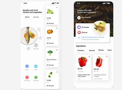 Food Menu design illustration ui uidesign uiux