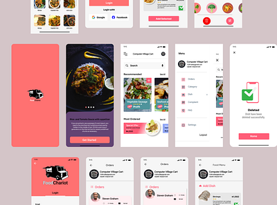 food App Admin app branding flat food app icon logo ui ui design uiux vector