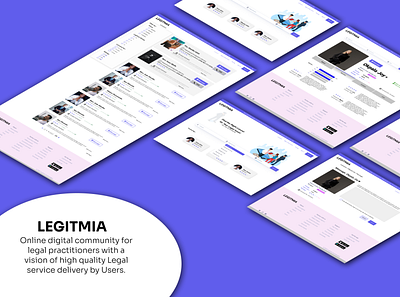 Legitmia branding design homepage legal ui uiux