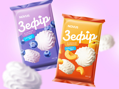 Packaging design for marshmallow product line