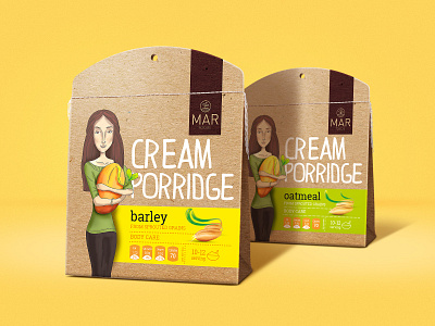 Packaging design for natural cereals branding design graphic design illustration label design logo packaging design