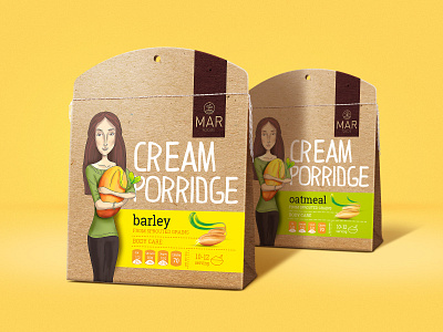 Packaging design for natural cereals