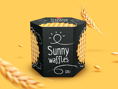 Packaging design for Sunny Waffles