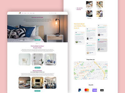 Furniture Website Landing Page branding ecommerc furniture furniture shop landing page furniture website furniture website landing page landingpage maynooth shop ui uxui