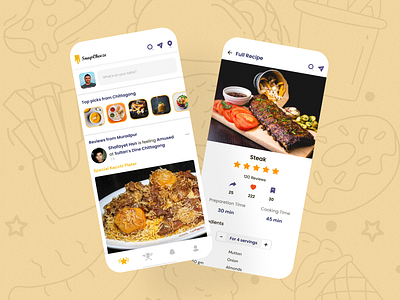 SnapCheeze food food app mobile app design recipe recipe app restaurant restaurant app review review app