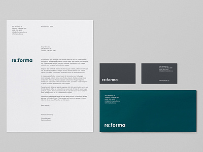 Reforma Studio – Stationery art direction brand identity branding business card envelope furniture graphic design identity letterhead logotype stationery store typography