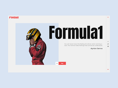 Formula 1 design f1 formula 1 landing page ui