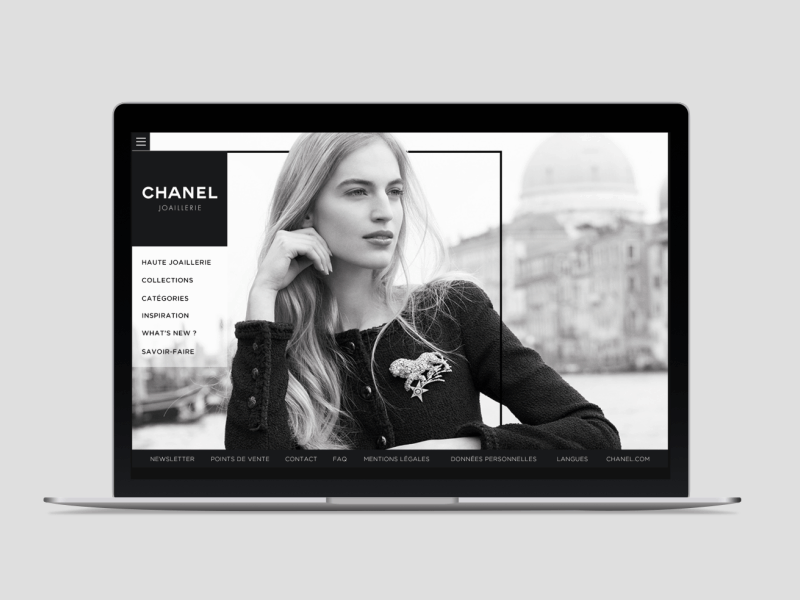 Chanel's website redesign 1/2
