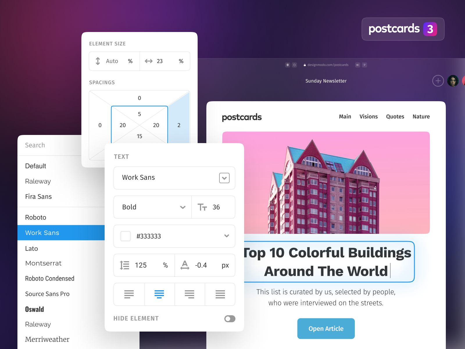 Postcards 3 Sneak peek 3 by Designmodo on Dribbble