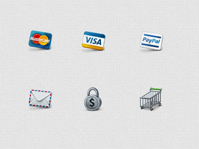Elegant Business And E-Commerce Icon Set