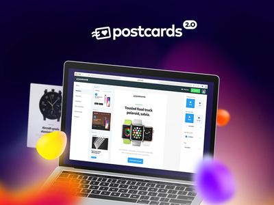 Postcards 2 - Create and edit email templates email email builder gradients marketing newsletter web design