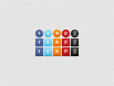 Social Media Icons from Impressionist UI