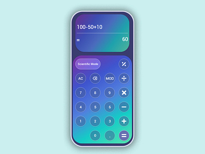 Calculator Design - Daily UI 004 app appdesign calculator calculatorui dailyui dailyui004 design graphic design illustration ui