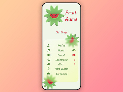 Settings Design Concept (Game) - Daily UI 007