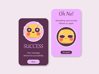 Flash Message - Daily UI 011 app appdesign cancle dailyui dailyui011 design error flashmessage graphic design illustration message sticker success ui uiux ux