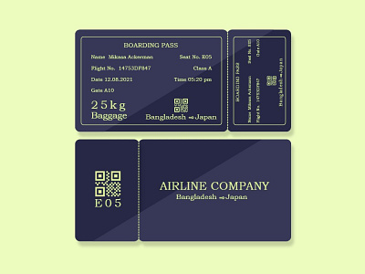 Boarding Pass - Daily UI 024 boarding boardingpass dailyui dailyui024 design graphic design illustration logo pass ui uiux ux