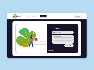 Contact Us - Daily UI 028 app appdesign contact contactus dailyui dailyui028 design graphic design illustration ui uiux ux web webdesign