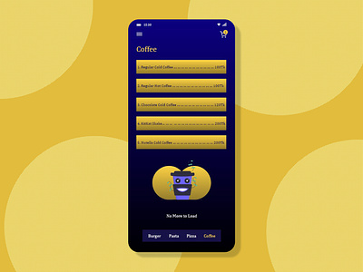 Drink Menu - Daily UI 043 app appdesign dailyui dailyui034 design drinkmenu drinks graphic design menu ui uiux ux