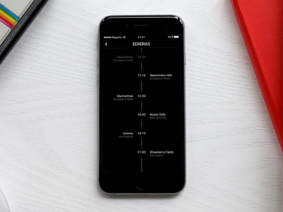 Black theme black black design dark dark theme design ios iphone schedule sketch theme