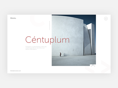 Centuplum design desktop interface personal photo web website