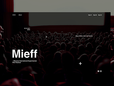 Mieff dark design digital minimal minimalism ui web