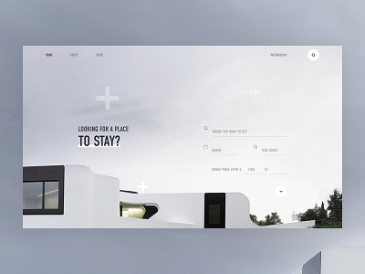 Looking for a place? composition design desktop interface minimalism ui ux web