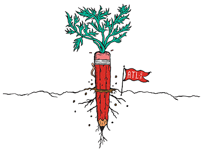 Red Pencil Roots ama amy awards atl atlanta illustration pencil
