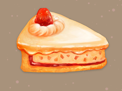 Cake cake desserts icon strawberry sweets