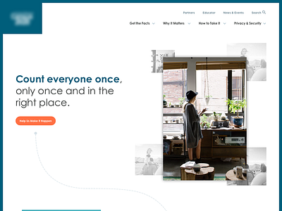 Conceptual Homepage landing page concept white space