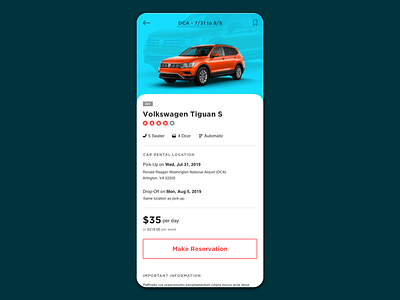 Car Rental App cars clean ecommerce ecommerce design mobile design reservations