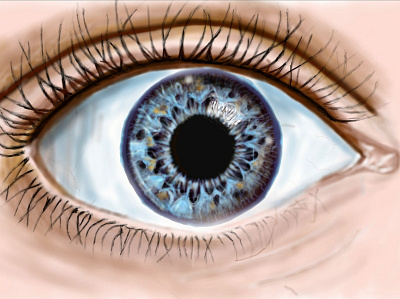 Seeing through it all abstract abstract art blue eyes by hand colourful colourfull design drawing eye graphicdesign illustration sketch web web design