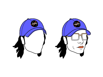 Space Shot friends with hats headshot nasa portrait wip