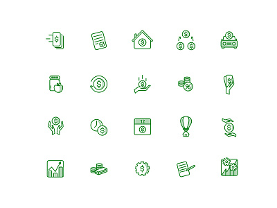 Financial Icons banking design financial icons layout splash ui web