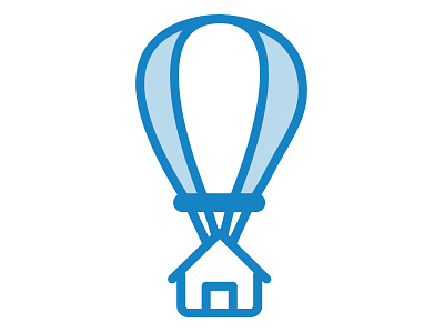 Icon for an new app app balloon financial house icon logo ui