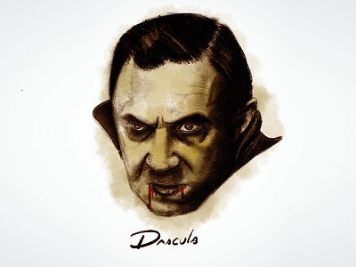 Dracula bela lugosi horror illustration price procreate sketch vincent