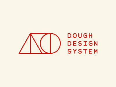 Dough Design System bauhaus branding design system designsystems logo monospace monospaced system utilitarian