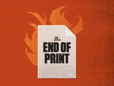 Endofprint fire hell paper print