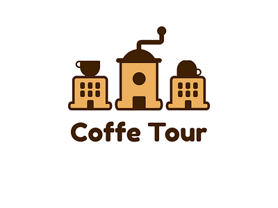 The logo of the coffee shop «Coffe tour» adobe illustrator branding coffee coffee tour coffee tour coffeehouse coffeeshop design graphicdesign logo logotype