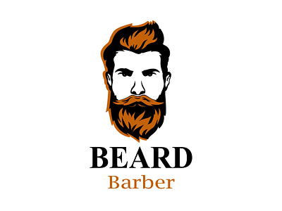 The logo for the barbershop. barber barber logo barbershop brutal man face graphics illustrative logo logo logo design logodesign logotype