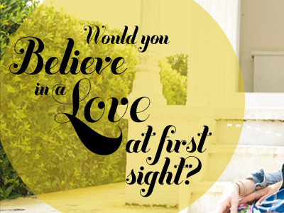 Would you believe in a love at first sight? beatles love typography wedding wedding website yellow