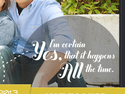 Yes, I'm certain that it happens all the time. beatles buttermilk love typography wedding wedding website yellow