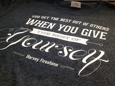 Give The Best Of Yourself heather gray marketing quote shirt t shirt typography