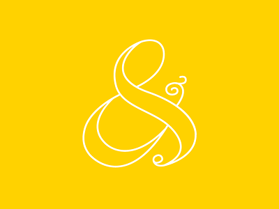 My First Ampersand ampersand typography yellow