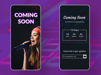 Coming Soon adobexd branding dailyui dailyuichallenge design ui