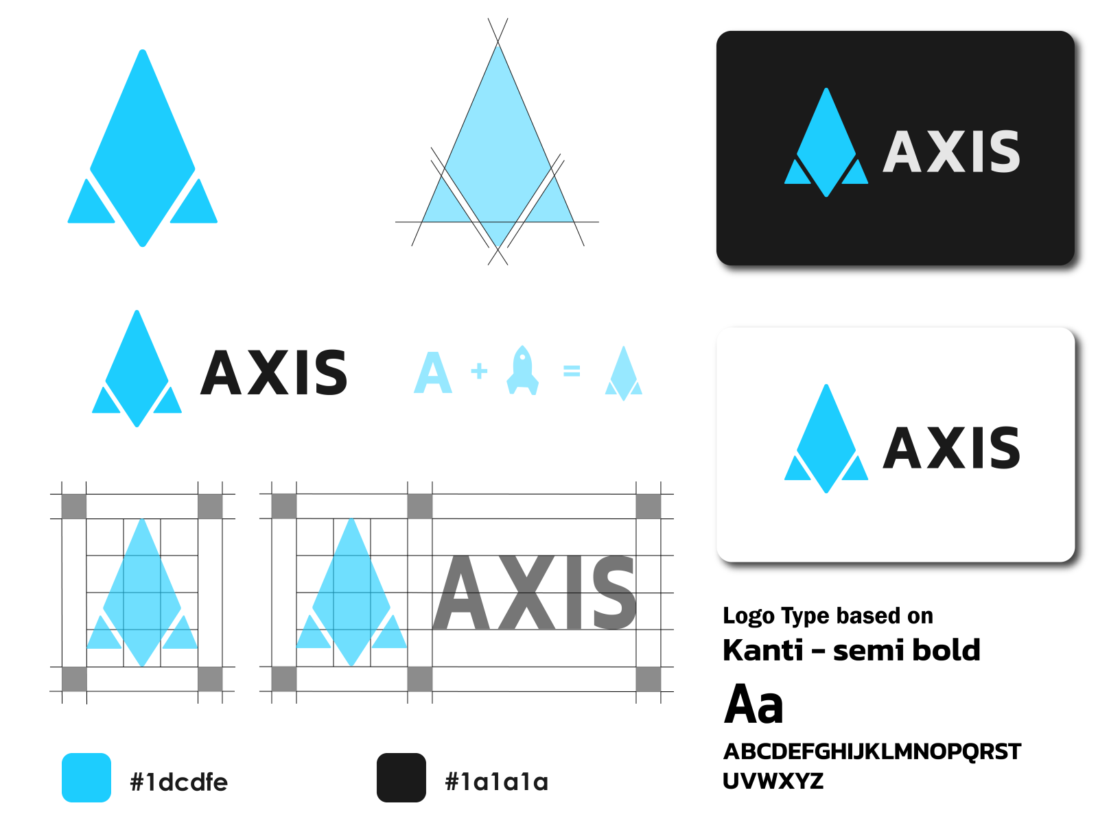 Axis Logomark by Aadim Phadatare Logo and brand identity designer on