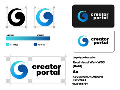 Creator portal Logo design branding graphic design logo motion graphics