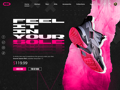 Footwear Website UI Concept