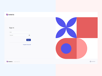Sign in page - InStat design figma log in sign in ui uiux